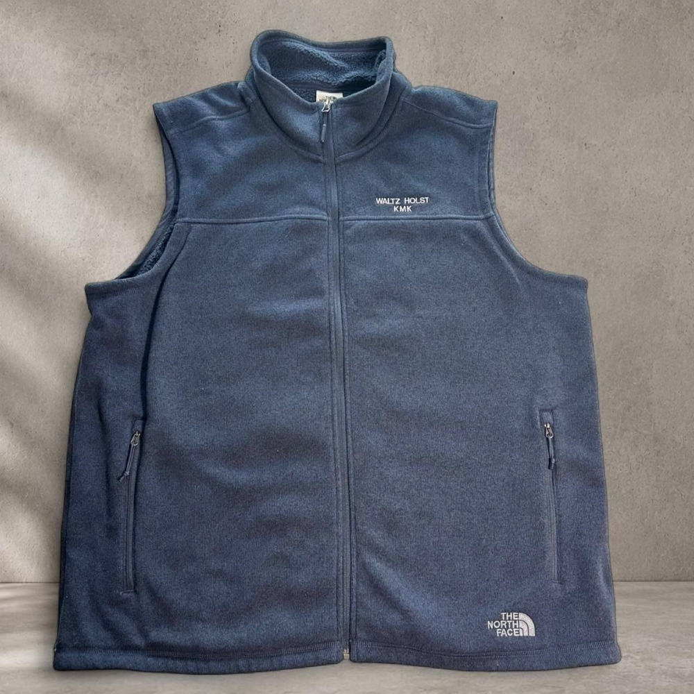 The North Face blue fleece vest Size XXL